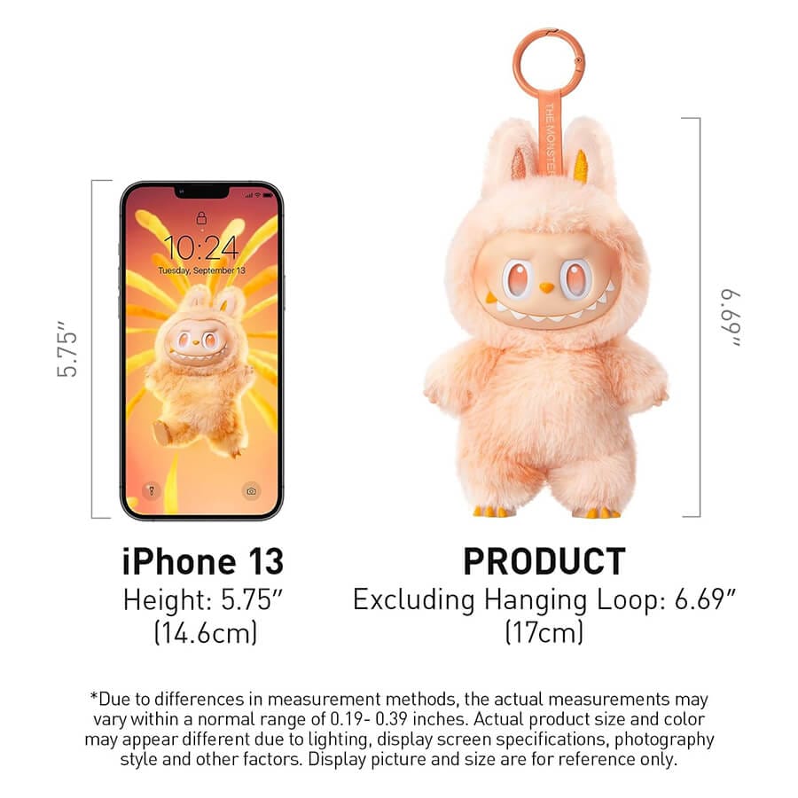 POPMART Blind Box Labubu Big into Energy The Monsters Plush Toys Size