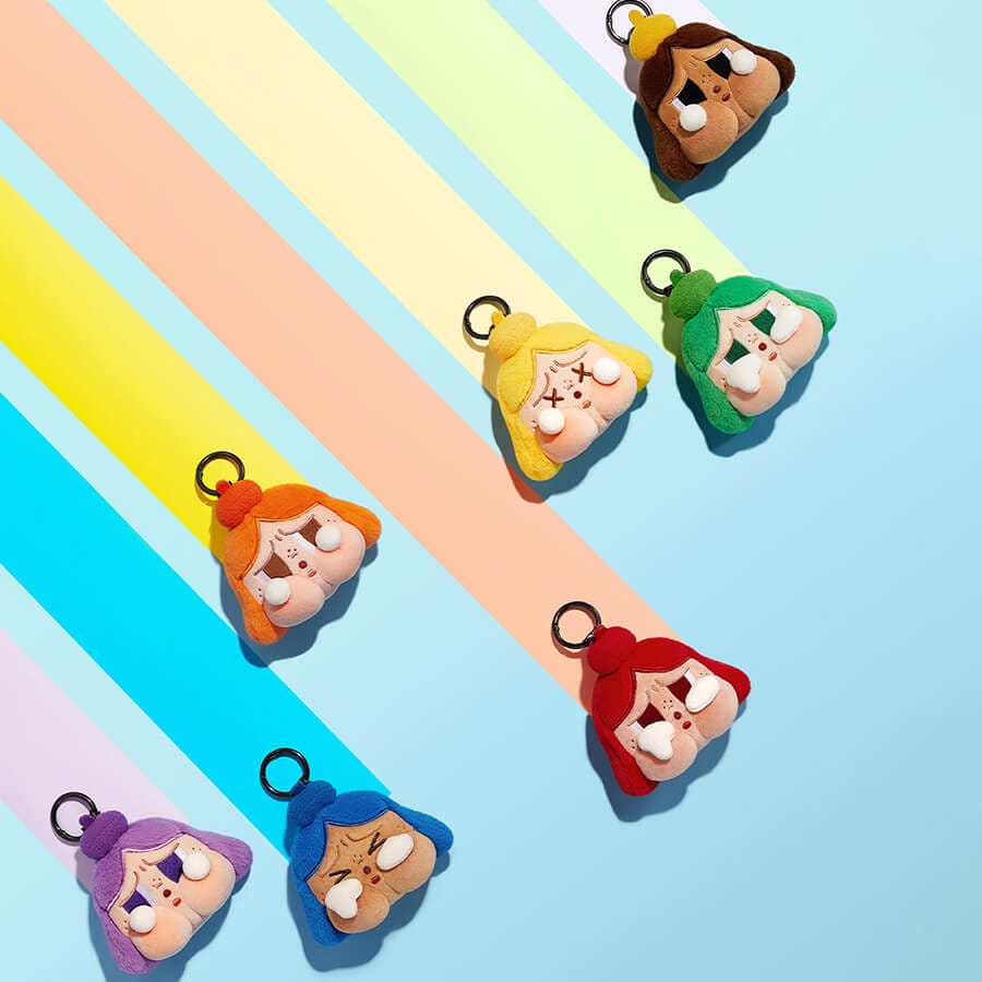 POPMART Crybaby Cheer Up Baby Plush Pendant Blind Box Collectible Toys six regular figures