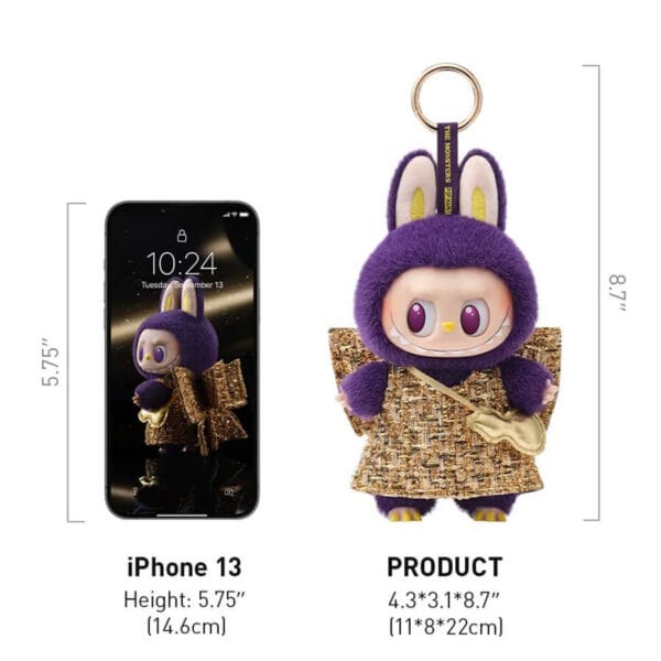 POPMART Pronounce Labubu Wings of Fortune​ Vinyl Plush Hanging Card Pendant - Image 4