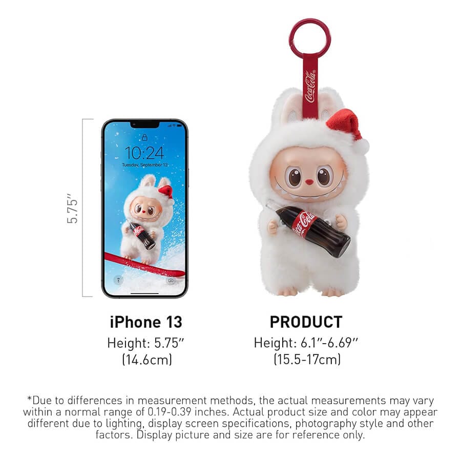 POP MART Labubu Coca-Cola Blind Box The Monsters Collectible Toys (6 PCS) 10 POP MART Labubu COCA-COLA Blind Box Size