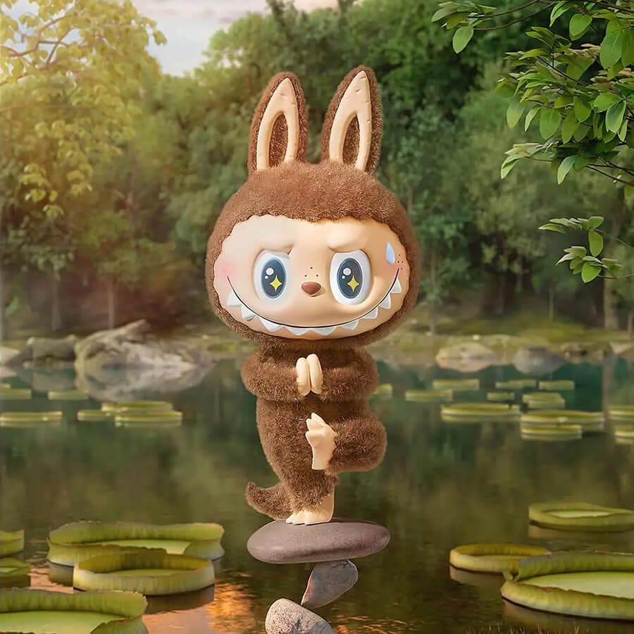 POP MART Labubu Lazy Yoga Blind Box The Monsters Collectilbe Toy secret edition