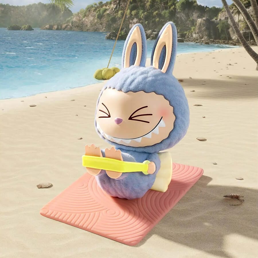 Labubu Lazy Yoga Blind Box The Monsters Figures Collectilbe Toy