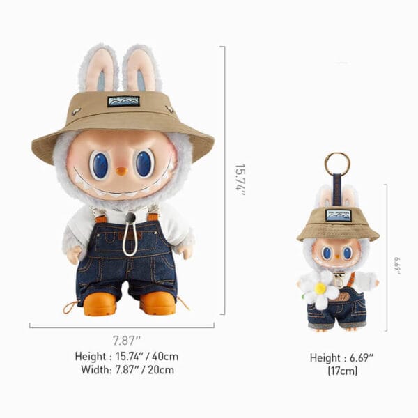 Pop Mart Labubu Fall in Wild Plush Doll Vinyl Face Toy Size