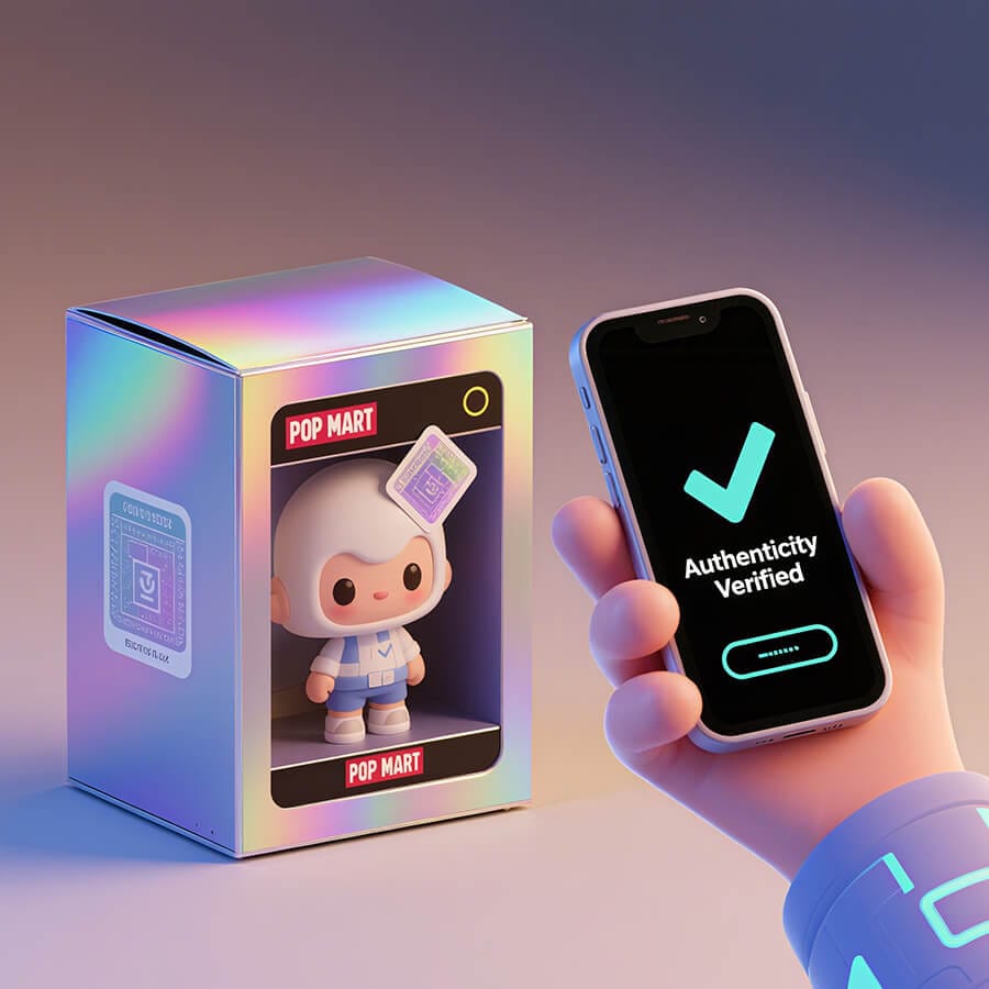 Scan the Official QR Code on Each Authentic POP MART Labubu Blind Box
