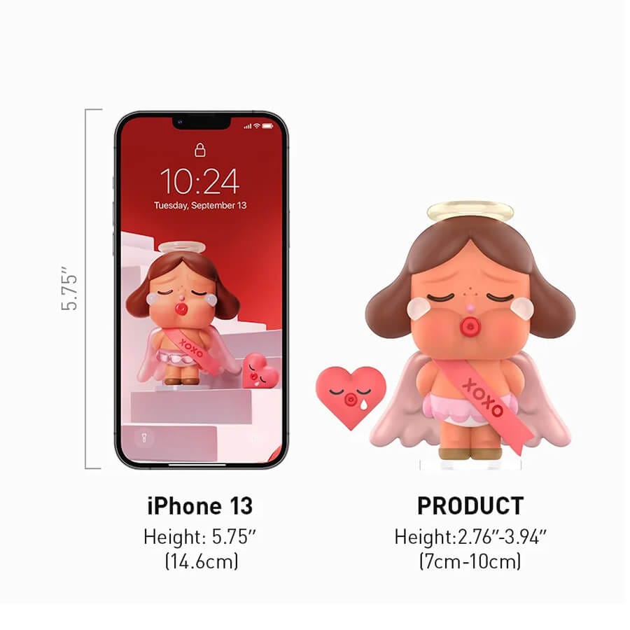 POPMART Crybaby Crying For Love Blind Box Size