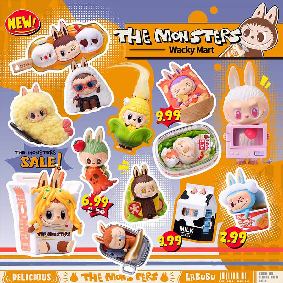 Buy & Wholesale Authentic POP MART Labubu Wacky Mart Blind Box Figures