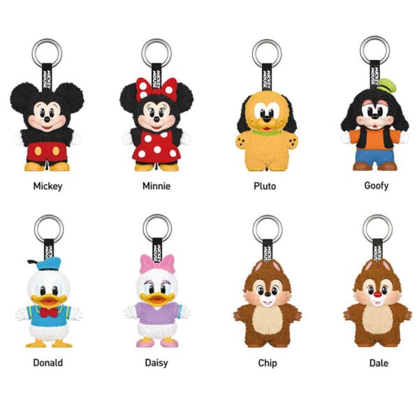 POP MART Mickey Family Cute Together Keychain Blind Box 8 Figures