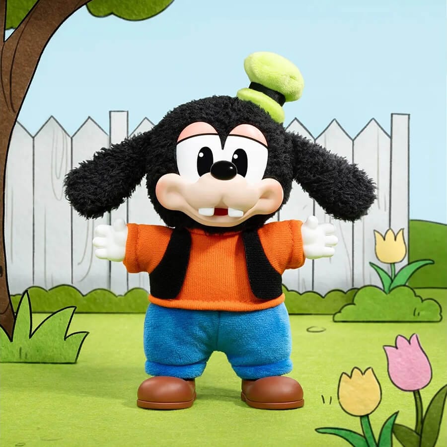 POP MART Mickey Family Cute Together Keychain Blind Box Figures, 1 Set (8 Boxes) 7 POP MART Mickey Family Cute Together Keychain Blind Box Figures - Goofy