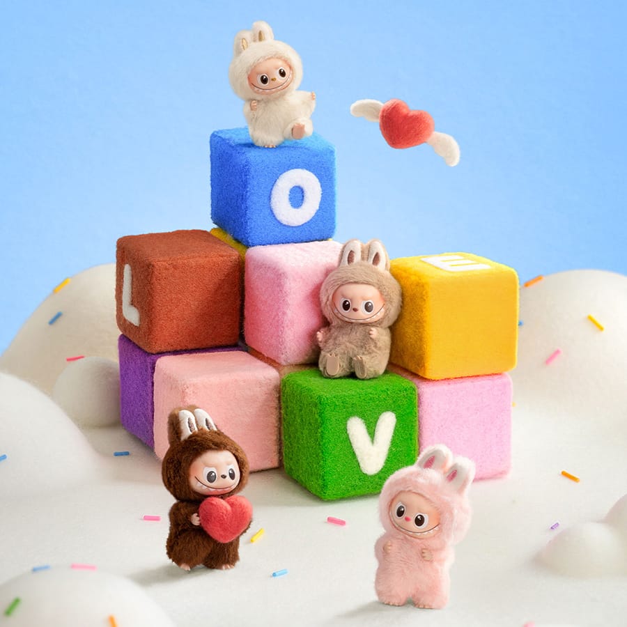 POP MART Mini Labubu Pin for Love Blind Box Plush Pendant