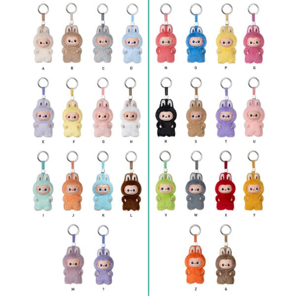 Mini Labubu Pin for Love Plush Pendant Toys 30 Unique Colors Across the Collection