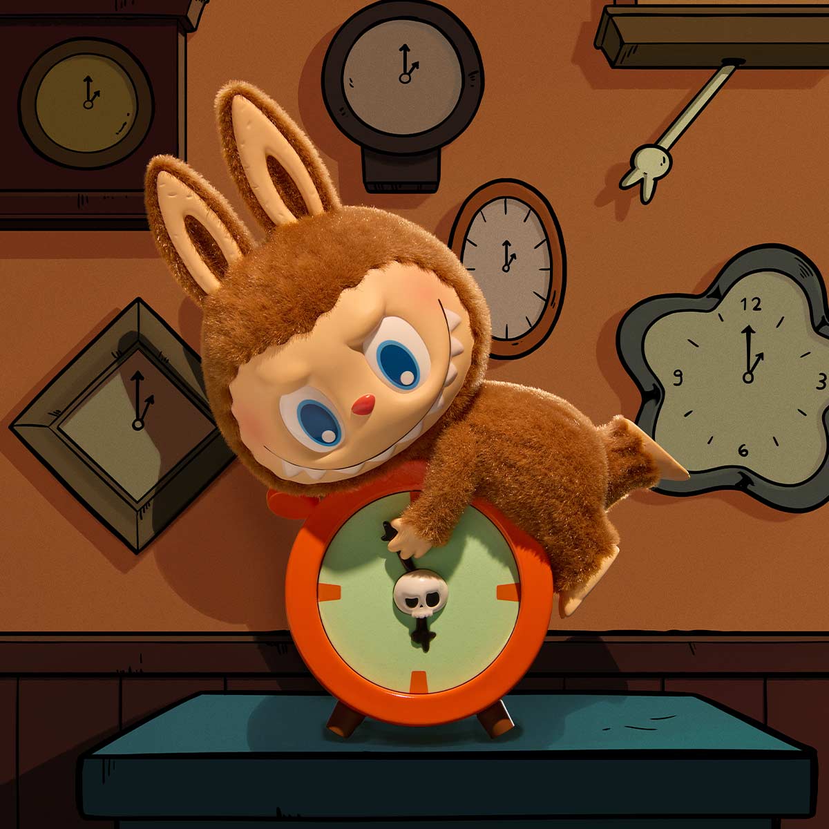 POPMART Labubu 1:00 A.M. Figures The Monsters Blind Box, 1 Set (10 Boxes) 12 POPMART Labubu 1:00 A.M. Figures Blind Box Secret Figure - Stop the Time