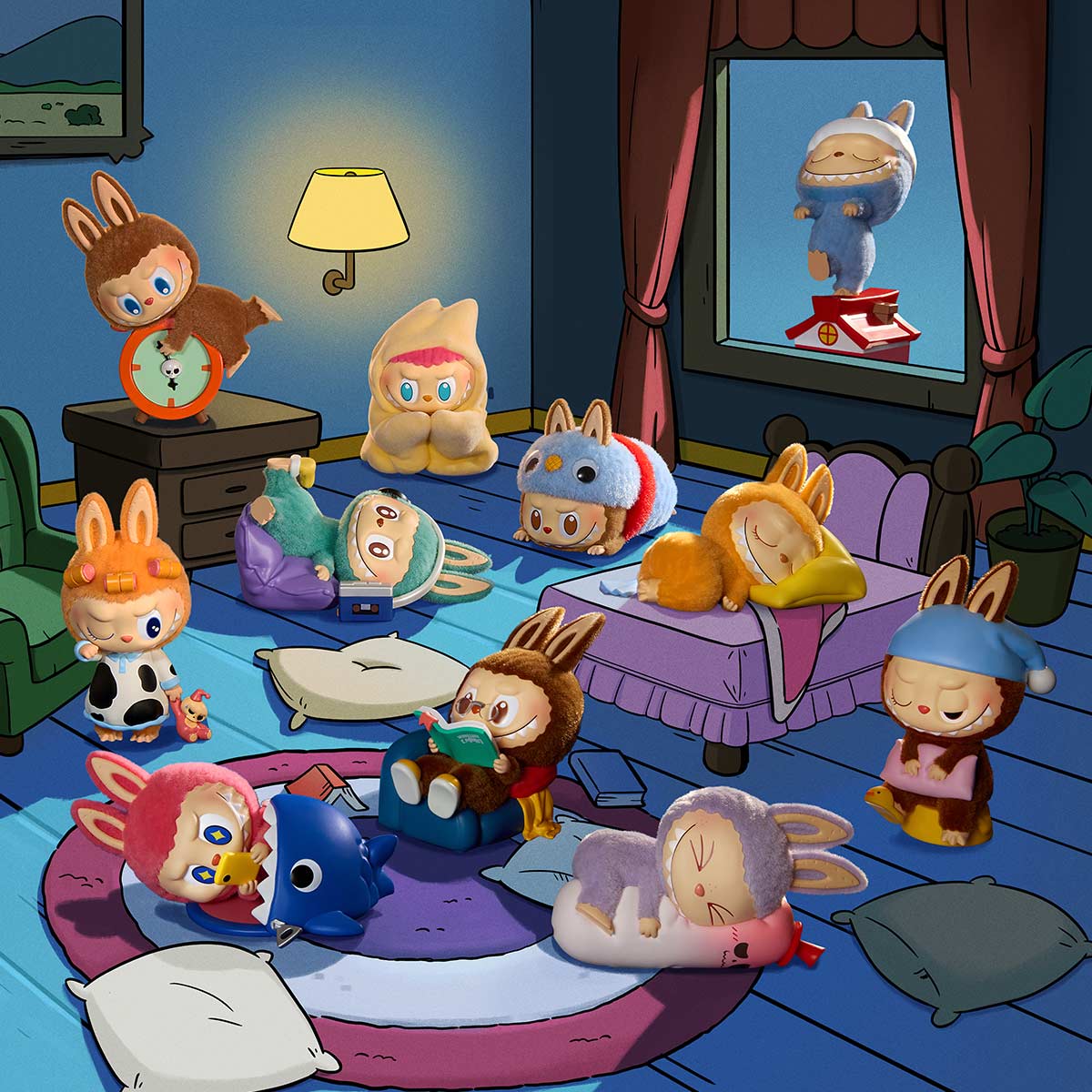 POPMART Labubu 1:00 A.M. Figures The Monsters Blind Box, 1 Set (10 Boxes) 7 POPMART Labubu 1:00 A.M. Figures Blind Box Secret Figure 10 Figures