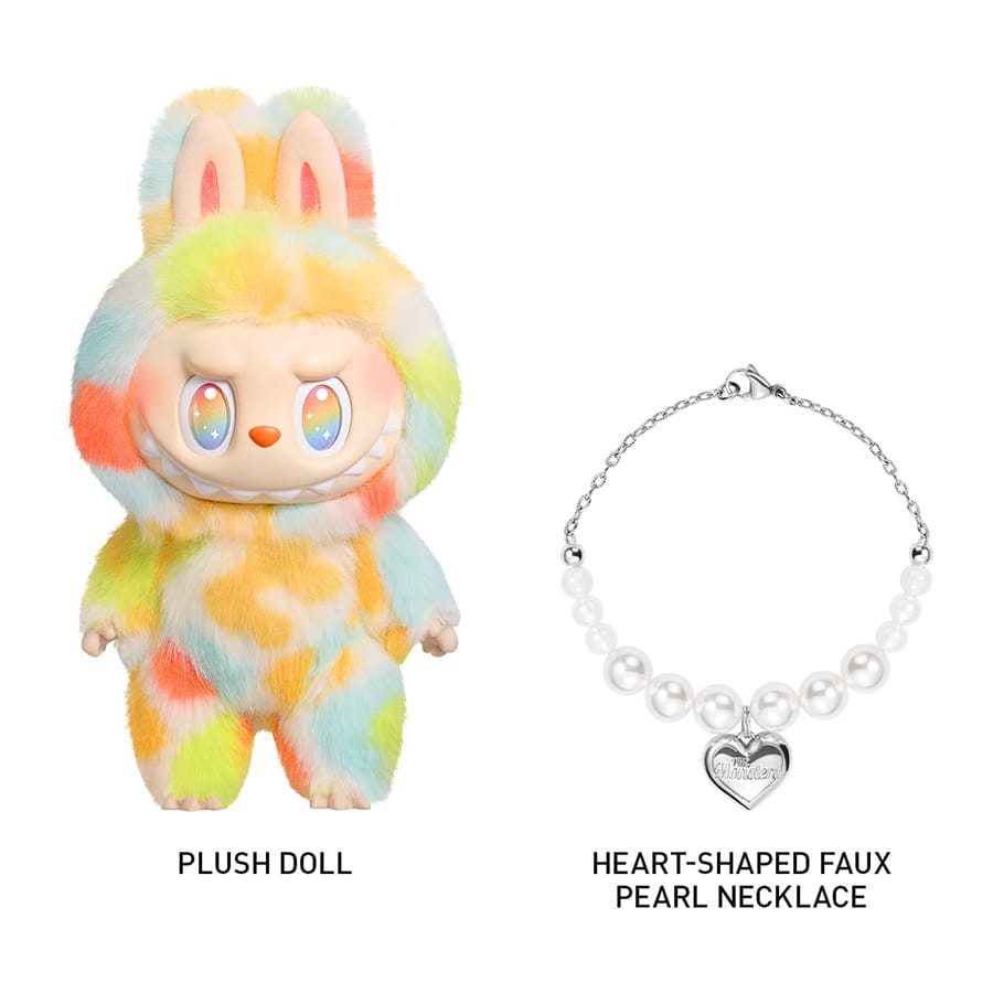 POP MART Labubu Rock The Universe Plush Doll with Necklace