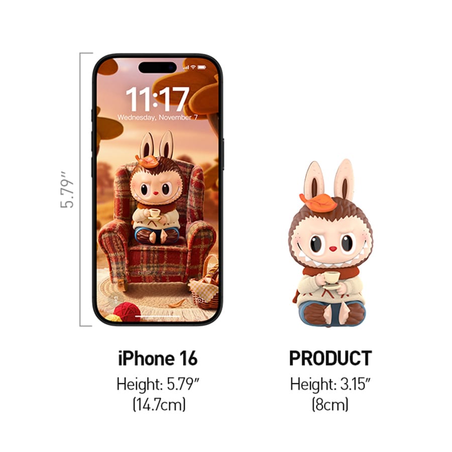 POPMART Labubu Zimomo Warm Sweater Figure 9 Zimomo Warm Sweater Figure 8cm Height