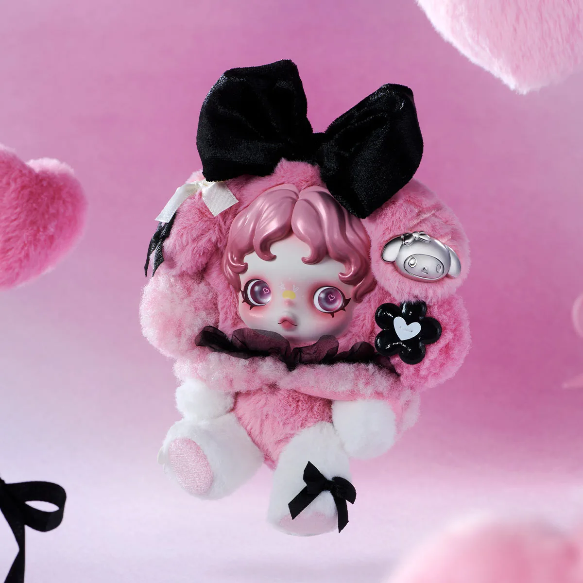 POP MART SkullPanda x My Melody Plush Doll Pendant | Zebraup