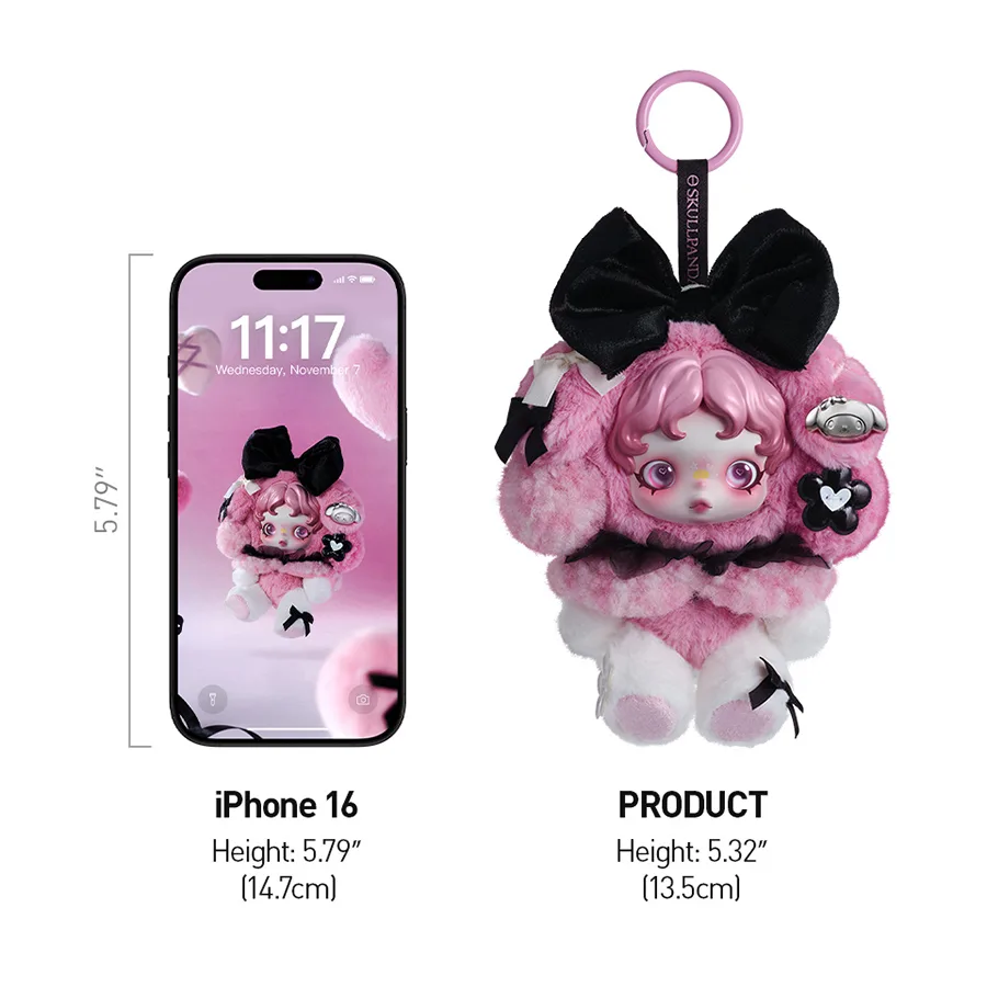 POP MART SkullPanda x My Melody Plush Doll Pendant | Zebraup