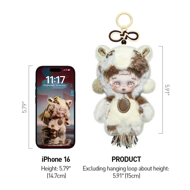 POPMART Have a Good Run Plush Pendant Size - 15cm Height